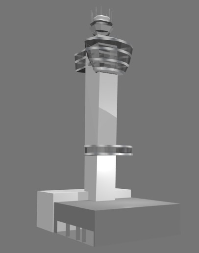 Air Control Tower L Poly preview image 1